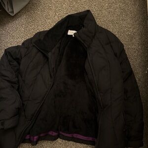 Calvin Klein Black Puffer Jacket with Plush Lining
